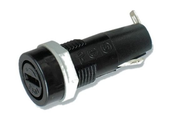 ποιότητας  Slotted Cap Fingergrip Shock-Safe Vertical Mount PCB Fuse Holder H3-02 10A 250VAC For 5x20mm Cylindrical Glass Tube Fuse εργοστάσιο