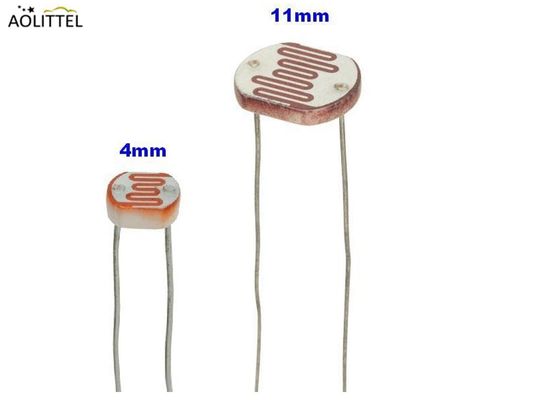 Εποξικό ντυμένο φωτοκύτταρο 11mm Photoresistor διαμέτρων ελαφρύς αισθητήρας GM11528 με την ελαφριά αντίσταση 10-20 KOhm
