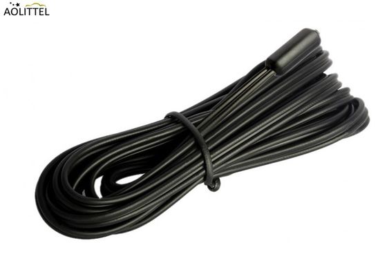 Έγχυση 6x15mm αισθητήρας 10KΩ±1% B2550=3950±1% IP68 TPE θερμοκρασίας μικροϋπολογιστών NTC με το επίπεδο καλώδιο τύπων AWG26# Β 2 μέτρο