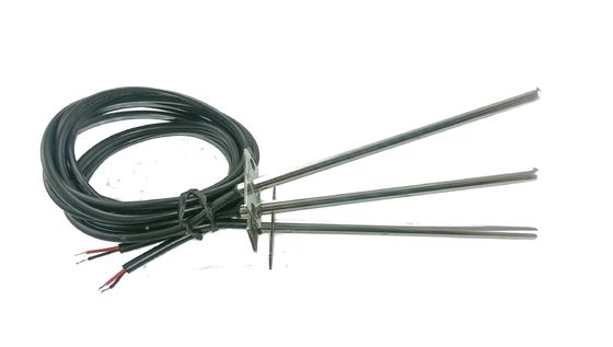 Ο αισθητήρας 10K 3380 600mm θερμοκρασίας μικροϋπολογιστών αγωγών ψυγείων με τη φλάντζα ανοξείδωτου τοποθετεί για τον κεντρικό κλιματισμό