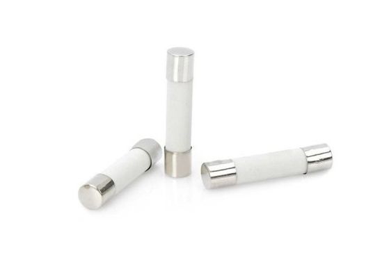 Η υψηλή σπάζοντας ικανότητα 6.35x32mm κυλινδρική κεραμική σύνδεση 10A 250V 6x30mm θρυαλλίδων σωλήνων χρονικής καθυστέρησης επιβραδύνει το χτύπημα για το φωτισμό