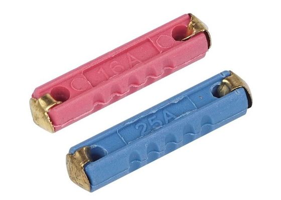 DIN72581 τυποποιημένο Bakelite 6x24mm ευρωπαϊκή αυτόματη θρυαλλίδα 32VDC 5A-40A κραμάτων ψευδάργυρου GBC για της ΕΕ τις αυτοκίνητες θρυαλλίδες λεπίδων αυτοκινήτων αυτόματες