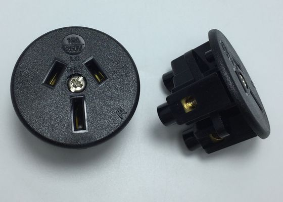 Εδρεύουσα διεθνής θερμοπλαστική 94V-2 Αυστραλία εναλλασσόμενου ρεύματος δοχείων έξοδος 3 Πολωνός 15 Amp 250VAC υποδοχών δύναμης ηλεκτρική