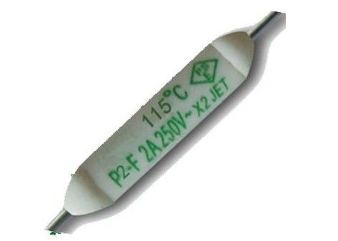 Aupo p3-φ Pico Subminiature αξονικός μολυβδούχος διακοπών 125C 250V 2A θρυαλλίδων TF σβόλων κεραμικός θερμικός για το κλιματιστικό μηχάνημα
