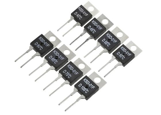 -220 συσκευασίας ksd-01F 85C NC κανονική κλειστή αυτόματη θερμική διακοπή Fus θερμοστατών διακοπτών ελέγχου θερμοκρασίας αναστοιχειοθέτησης διμεταλλική