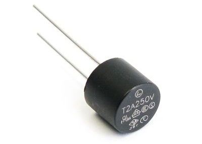 Subminiature μεγέθους στρογγυλή πλαστική θρυαλλίδα SRT1200A T2A250V μικροϋπολογιστών καθυστέρησης SR-5-2a-AP 8.5x7.2mm με το μόλυβδο που χωρίζει κατά διαστήματα 5.08mm