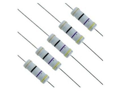 Μικρογραφημένος αντιστάτης 470R 5W 700V 470 ωμ 2485 ταινιών μεταλλικών οξειδίων MOF άφλεκτος γκρίζο