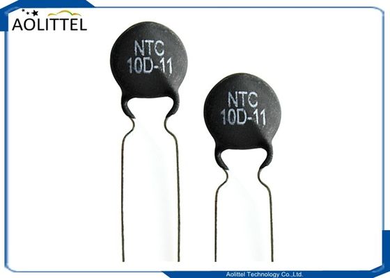 Τρέχουσα θερμική αντίσταση 11mm 3A 10 ωμ +/-20% 10D11 P7.5mm δίσκων NTC καταπιεστών 10D-11 εισροής