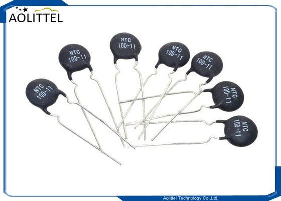 Τρέχουσα θερμική αντίσταση 11mm 3A 10 ωμ +/-20% 10D11 P7.5mm δίσκων NTC καταπιεστών 10D-11 εισροής