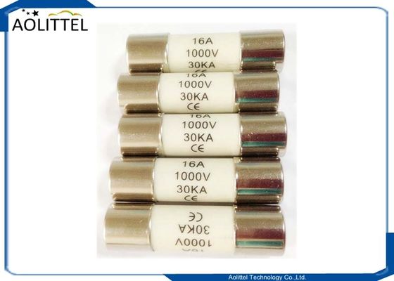 5AG κυλίνδρων μικροσκοπική θρυαλλίδα 10A 1000V σωλήνων συνδέσεων φωτοβολταϊκή κεραμική gPV για το ηλιακό πλαίσιο ψηφιακών πολυμέτρων