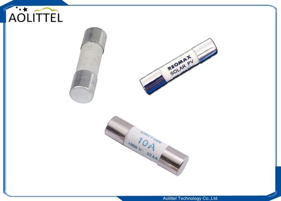 5AG κυλίνδρων μικροσκοπική θρυαλλίδα 10A 1000V σωλήνων συνδέσεων φωτοβολταϊκή κεραμική gPV για το ηλιακό πλαίσιο ψηφιακών πολυμέτρων